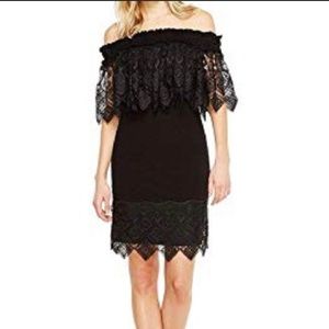 Off Shoulder Lace Cocktail Dress